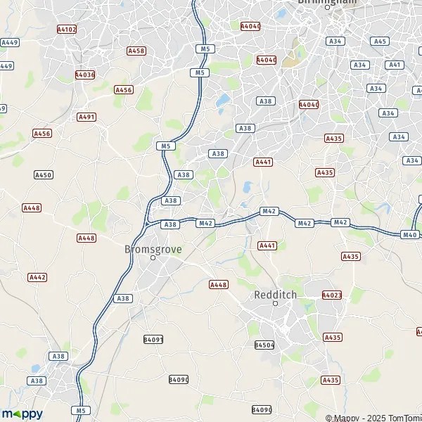 Map Lydiate Ash map of Lydiate Ash (B61 0) and practical information